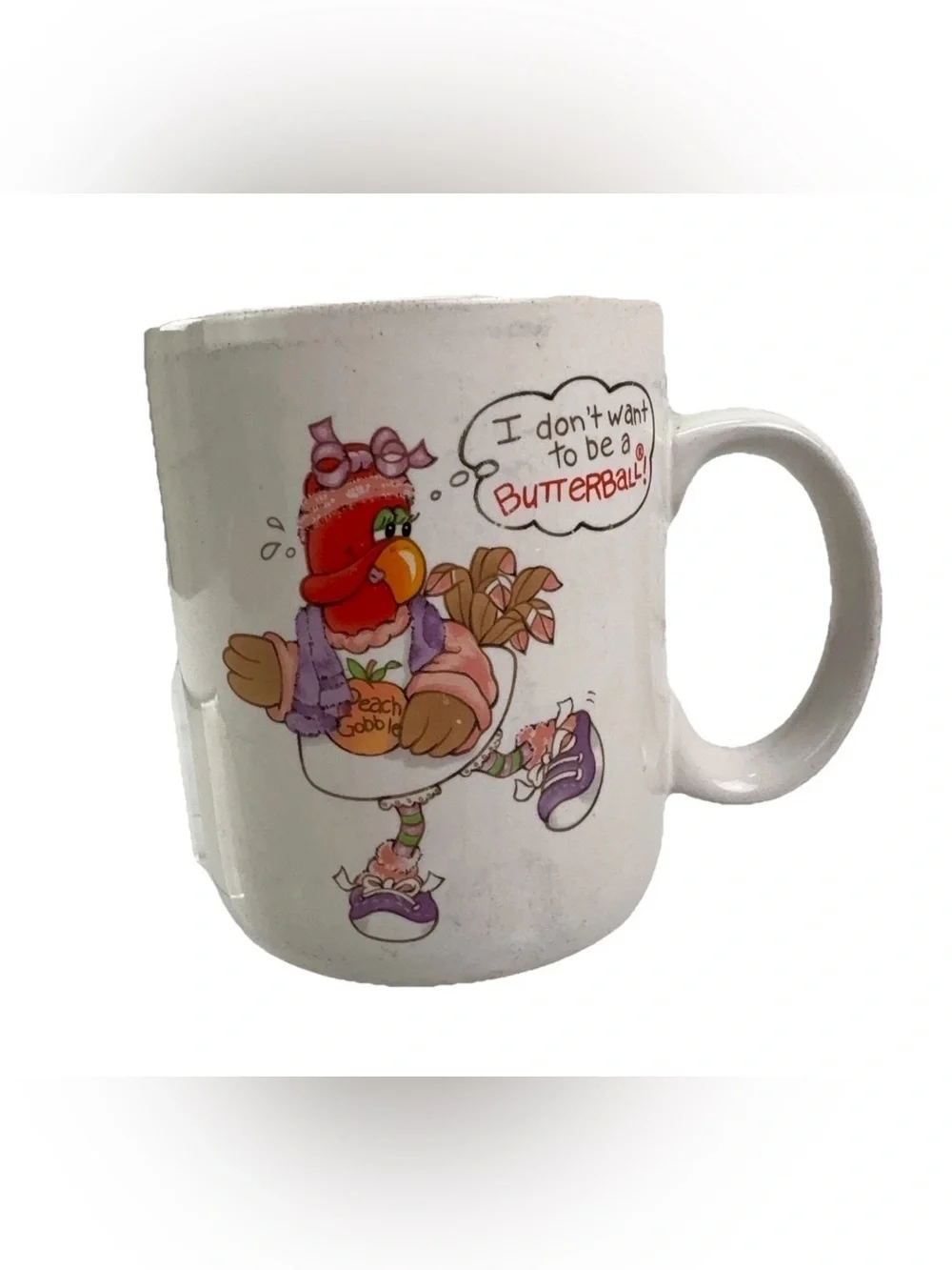 Vintage 1985 George Good Let’s Talk Turkey Thanksgiving Novelty Mug